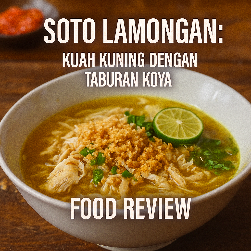 Soto Lamongan: Kuah Kuning dengan Taburan Koya