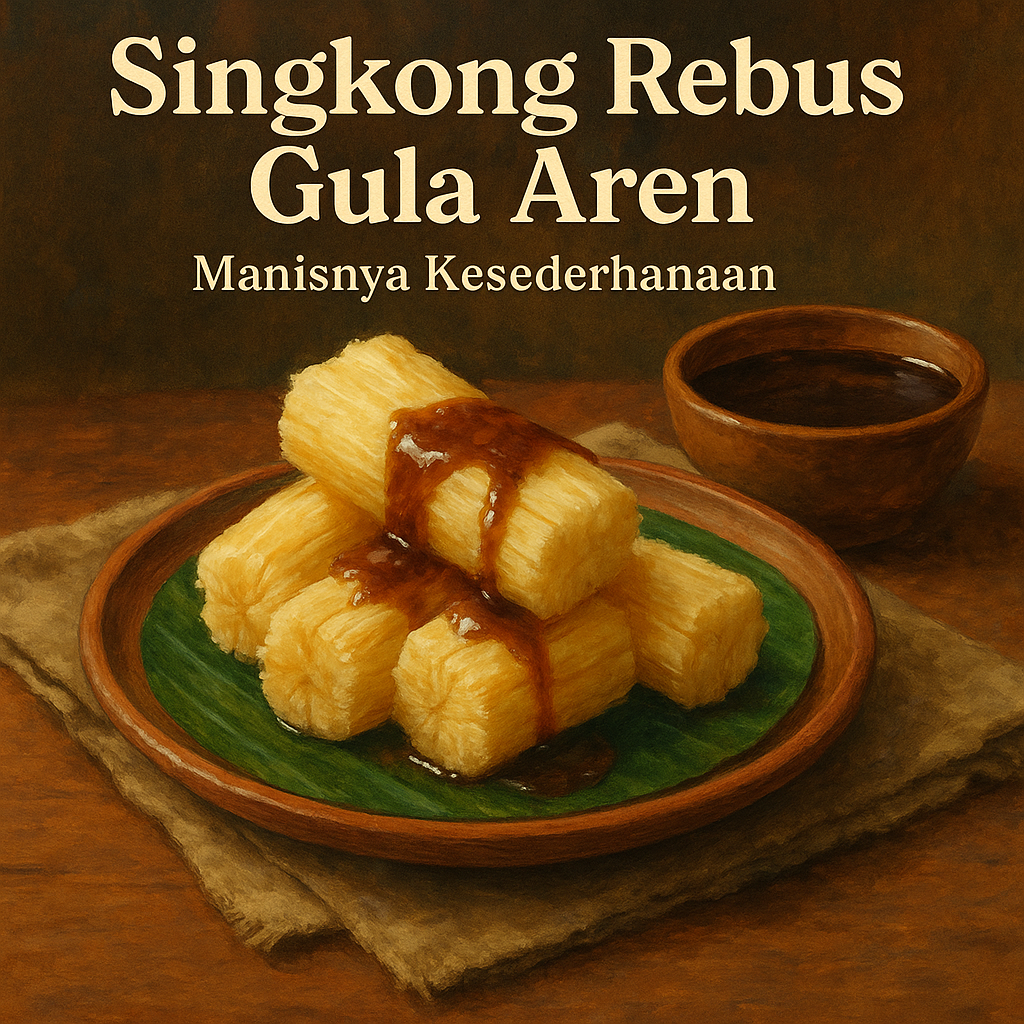 Singkong Rebus Gula Aren – Manisnya Kesederhanaan