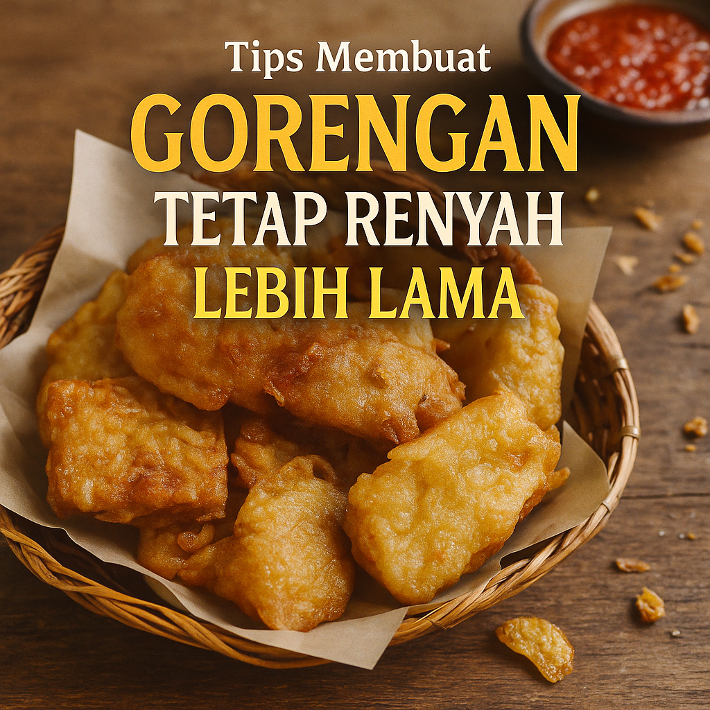 Tips Membuat Gorengan Tetap Renyah Lebih Lama
