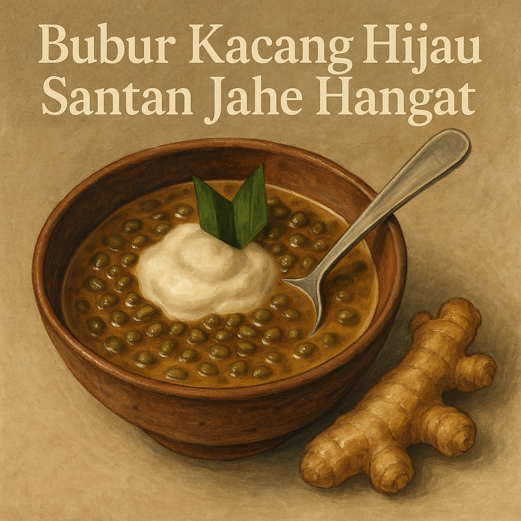 Bubur Kacang Hijau Santan Jahe Hangat