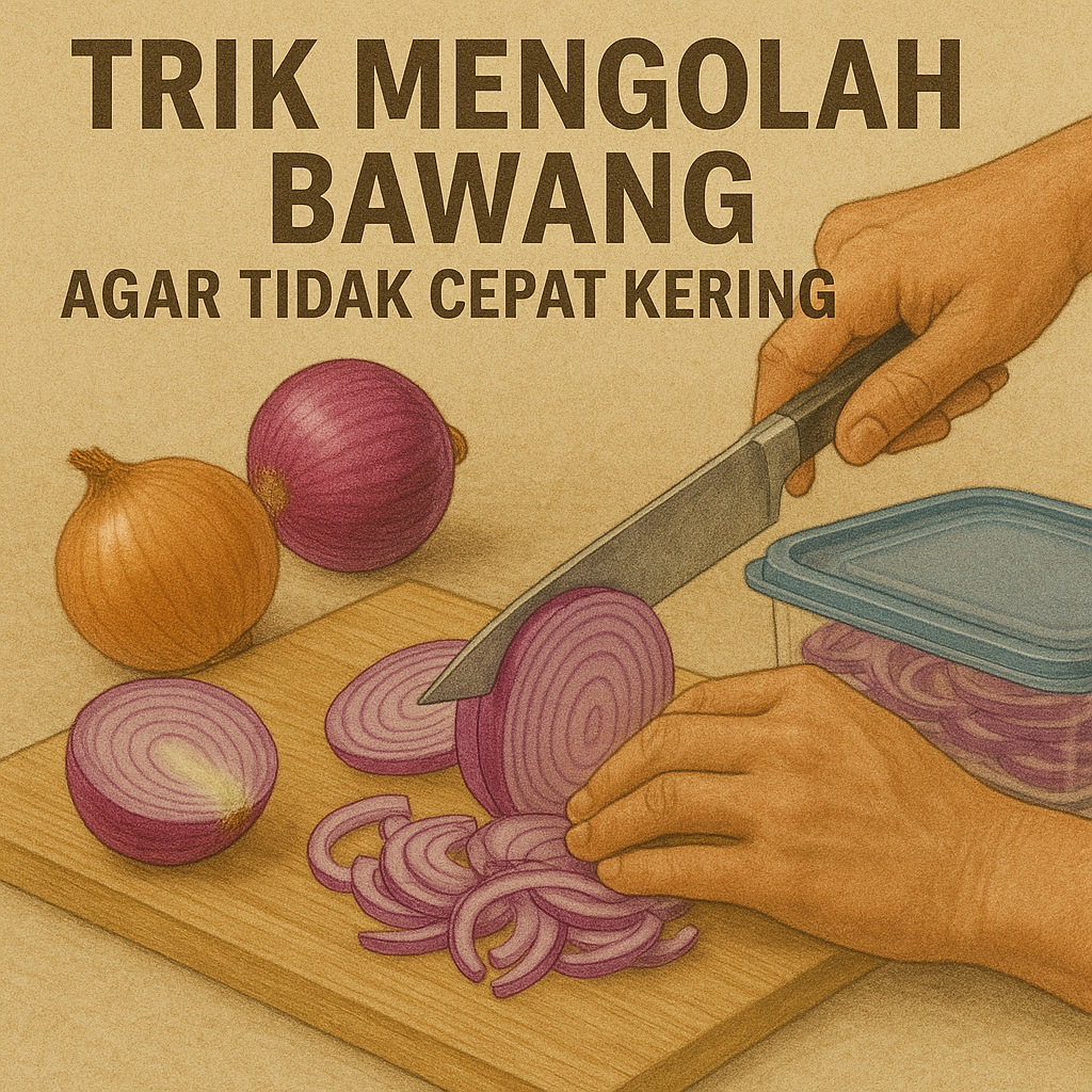 Trik Mengolah Bawang agar Tidak Cepat Kering