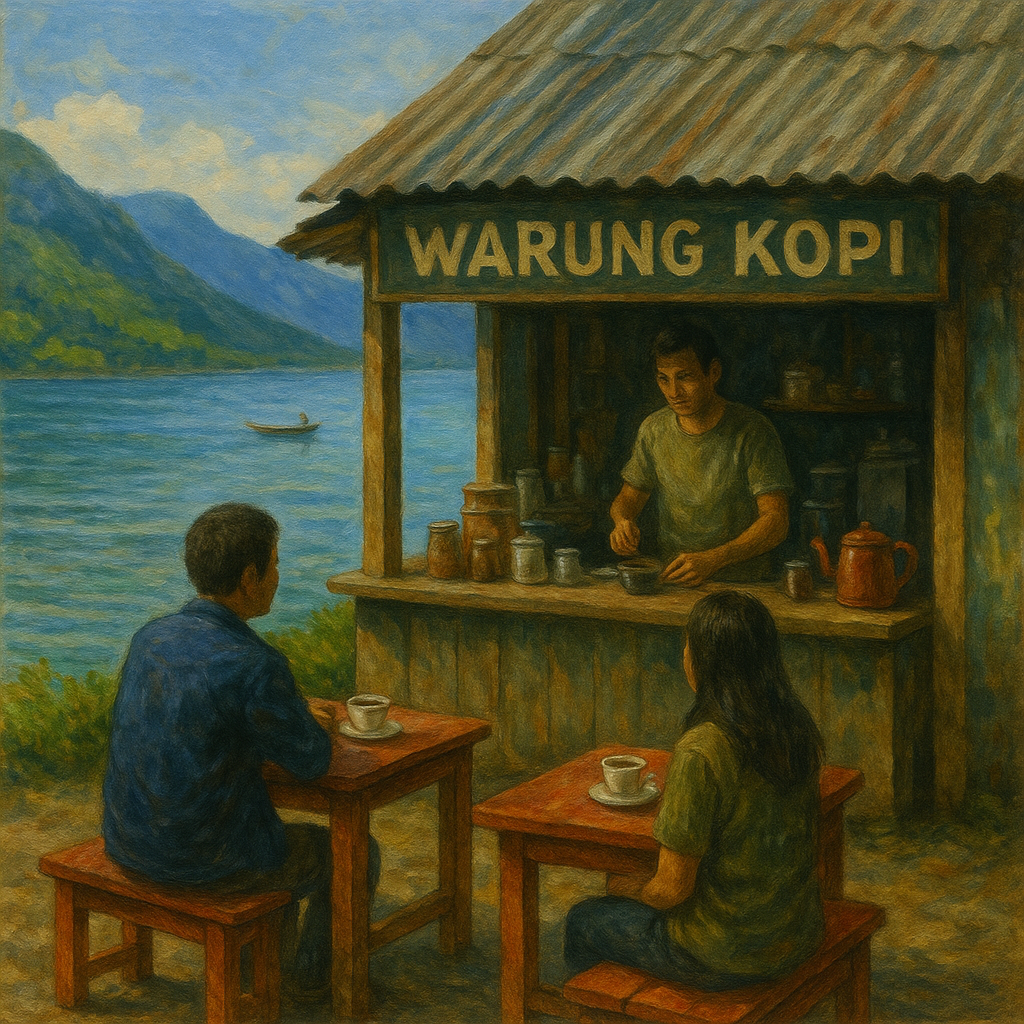 Menyusuri Warung Kopi Tepi Danau Toba