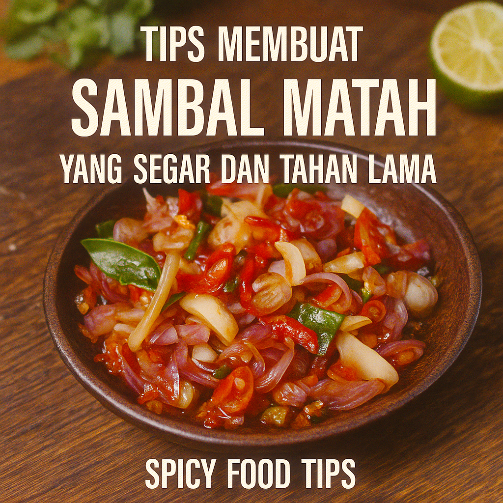 Tips Membuat Sambal Matah yang Segar dan Tahan Lama