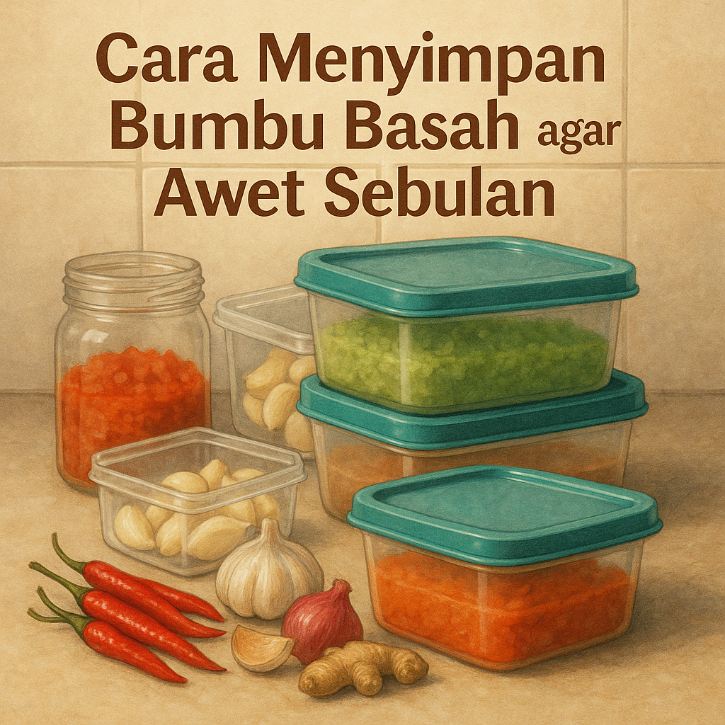 Cara Menyimpan Bumbu Basah agar Awet Sebulan