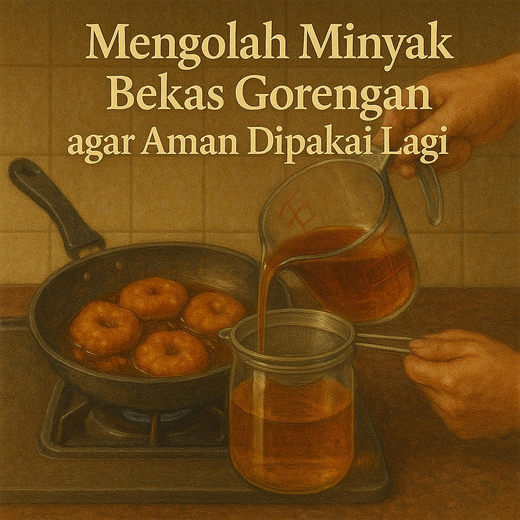 Mengolah Minyak Bekas Gorengan agar Aman Dipakai Lagi