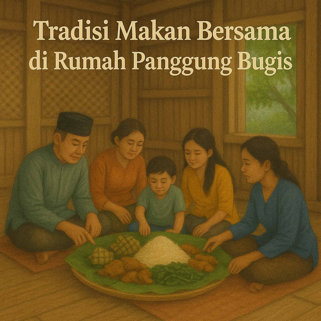 Tradisi Makan Bersama di Rumah Panggung Bugis