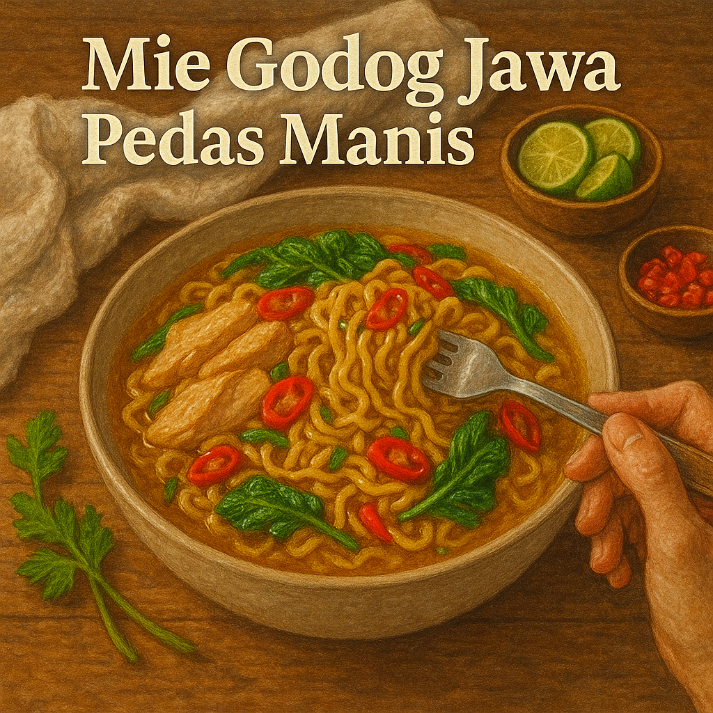 Mie Godog Jawa Pedas Manis