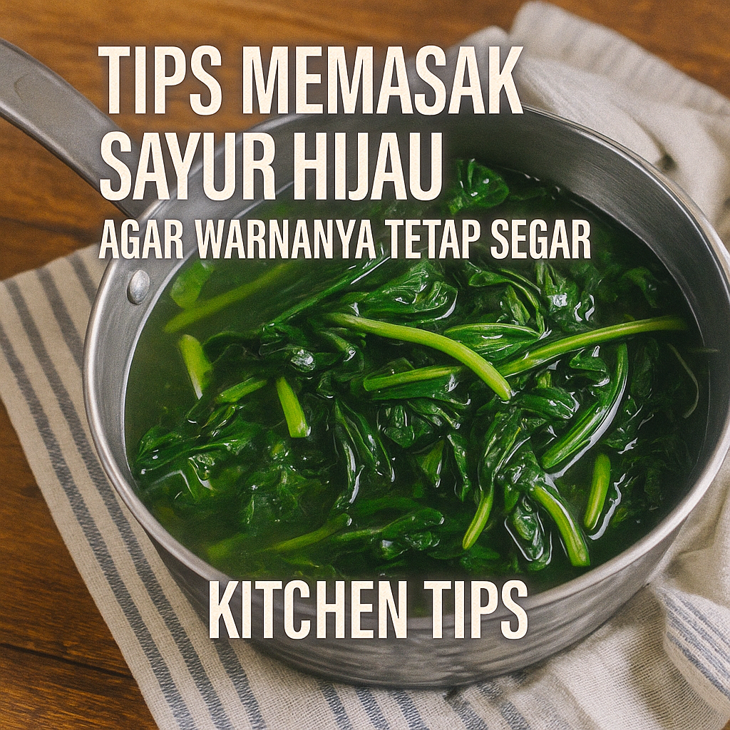 Tips Memasak Sayur Hijau agar Warnanya Tetap Segar