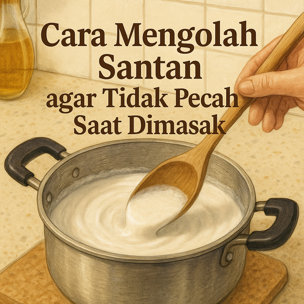 Cara Mengolah Santan agar Tidak Pecah Saat Dimasak