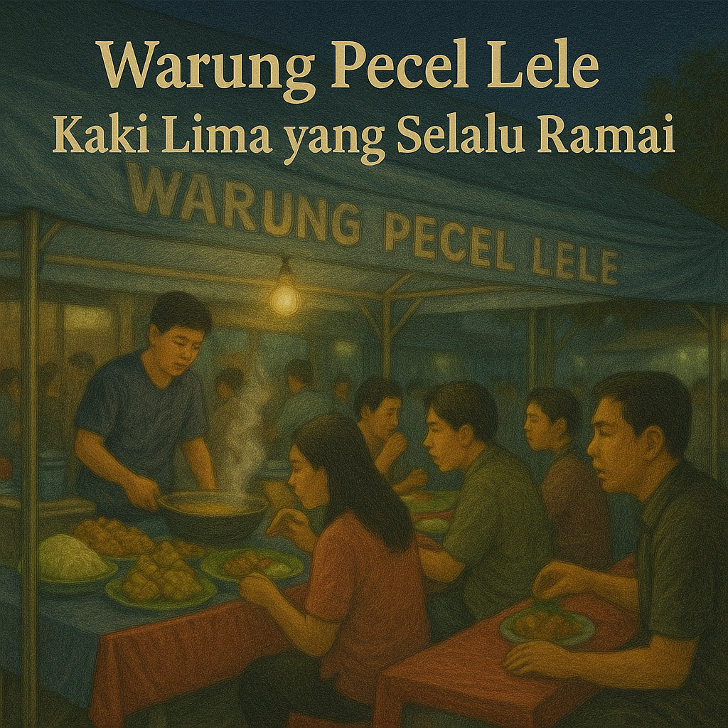 Warung Pecel Lele Kaki Lima yang Selalu Ramai
